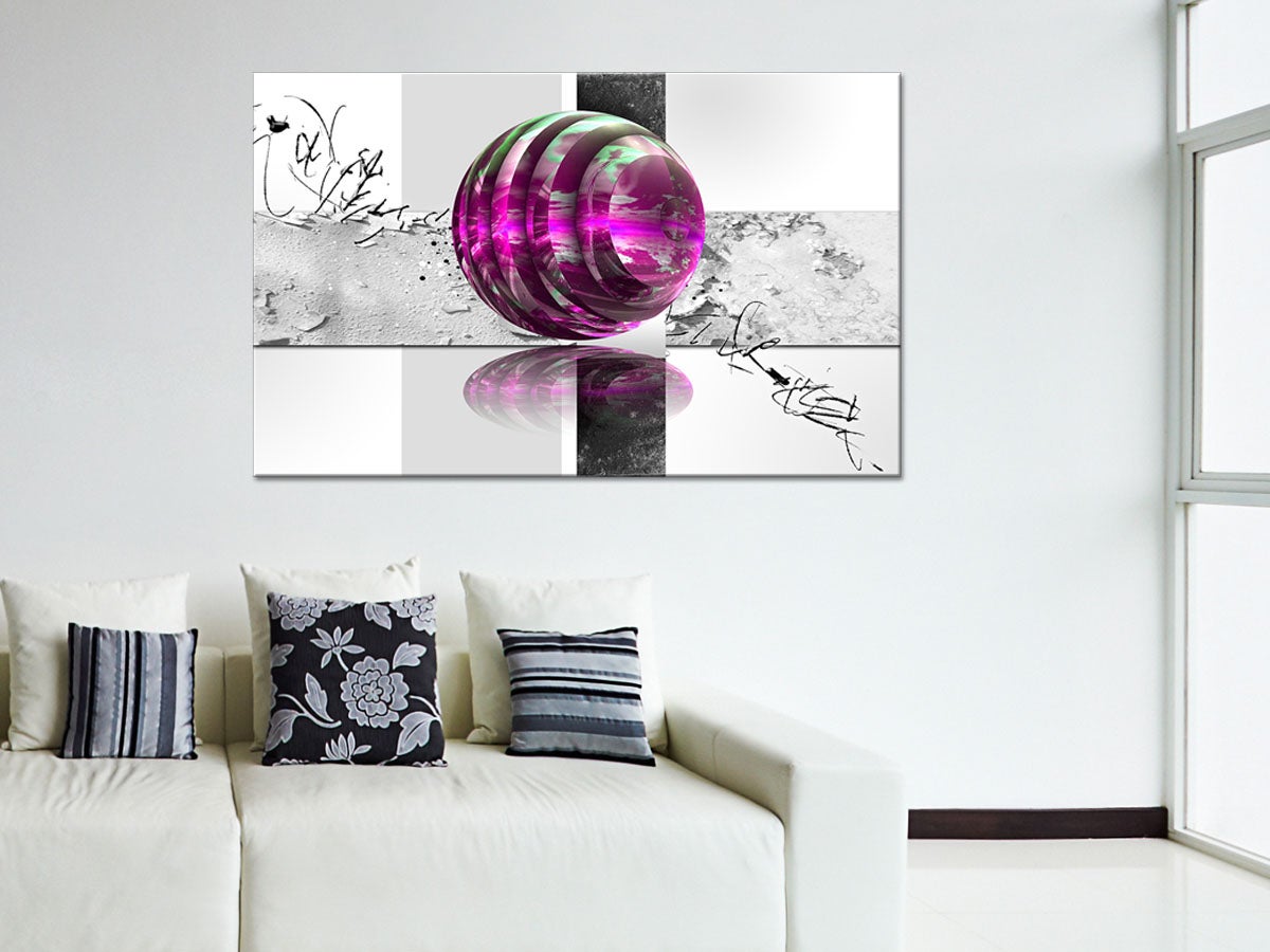 Tableau plexiglas déco abstraite BILLE - 3