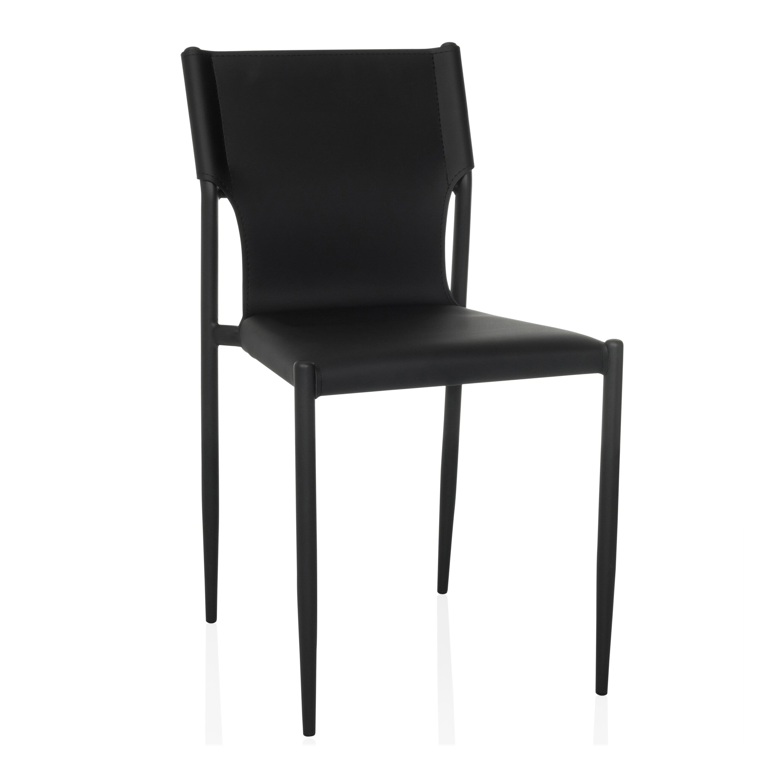 Krzesło dla gości Krzesło konferencyjne ELLON V Czarny hjh OFFICE