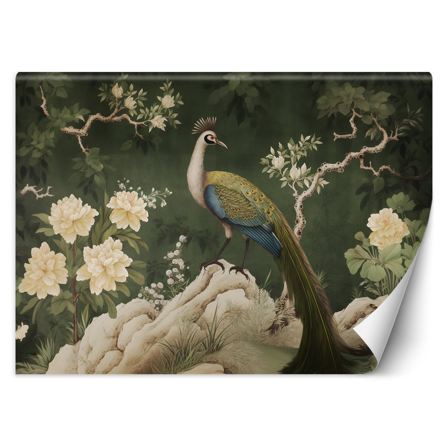 Fototapeta, Orientalny paw zielony 250x175