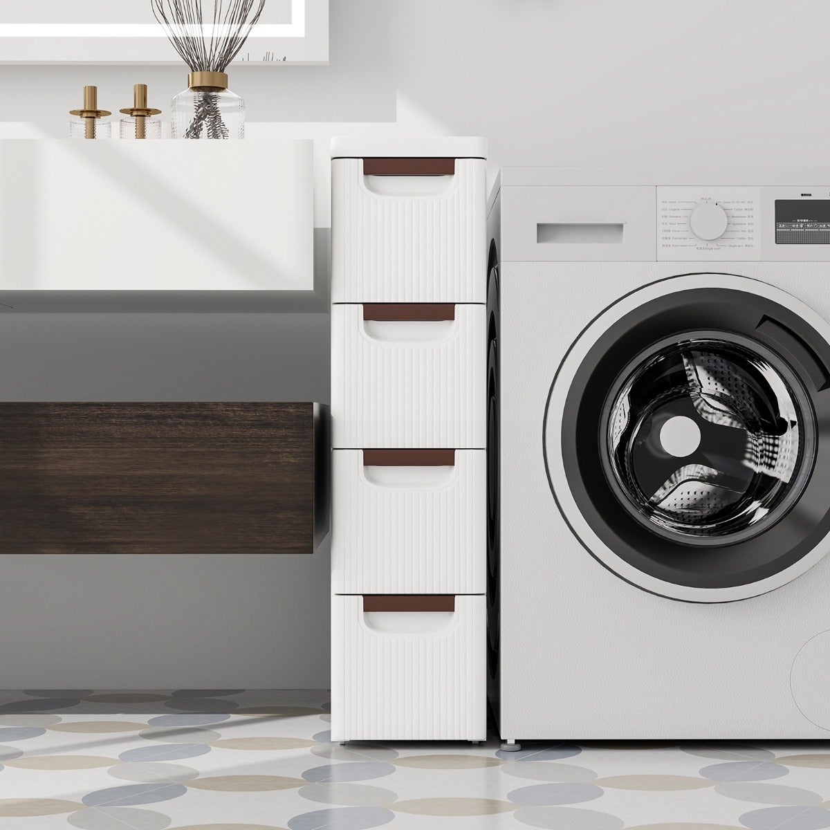 Armoire de Rangement Étroite Petits Espaces Unité Organisatrice