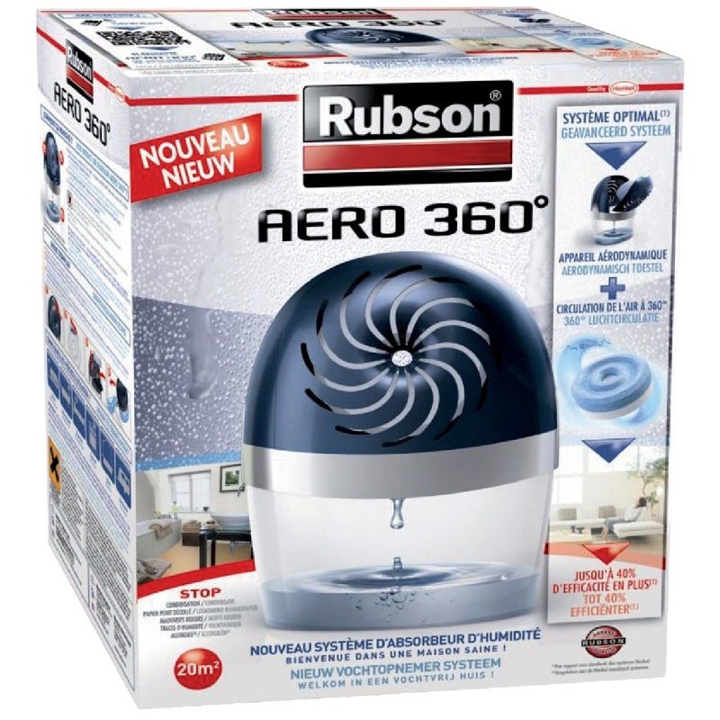 Absorbeur d'humidité Aéro 360° 20m² de Rubson - 4
