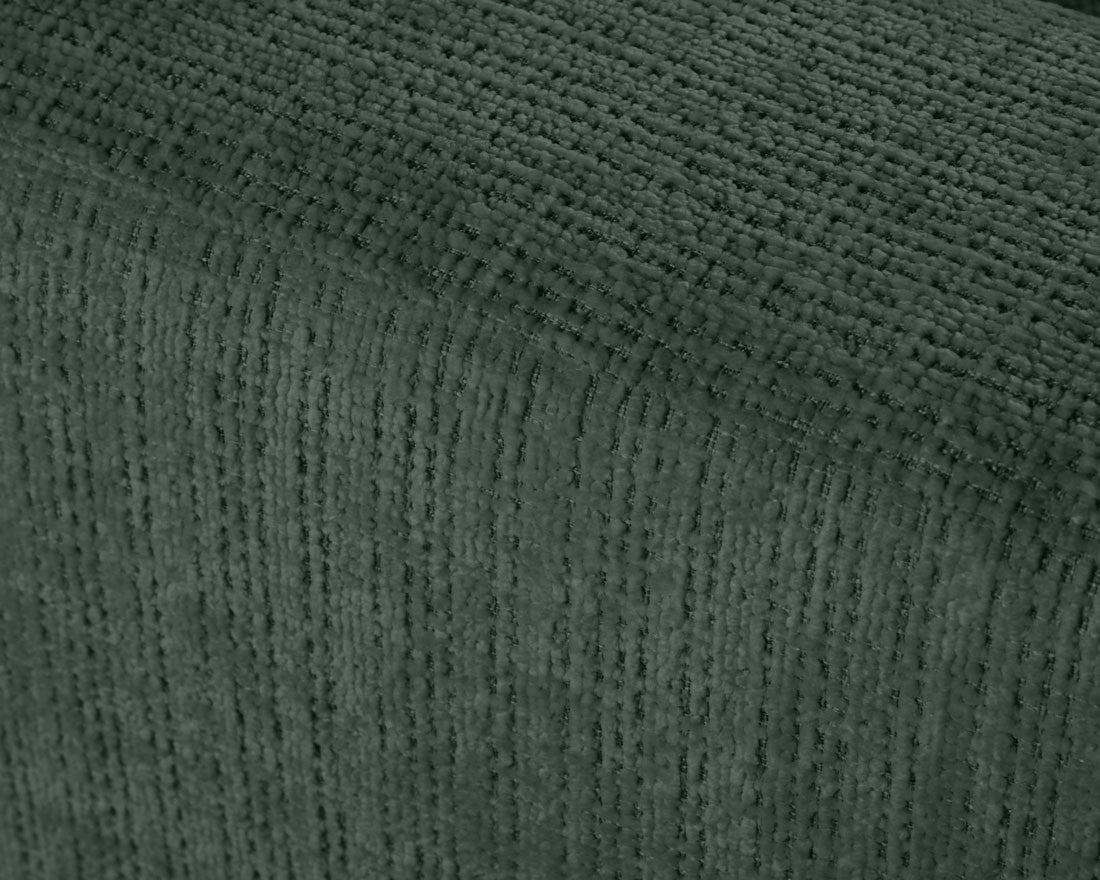 Canapé droit convertible 3 places avec coffre en velours texturé vert - MIRO - Best Mobilier - 7