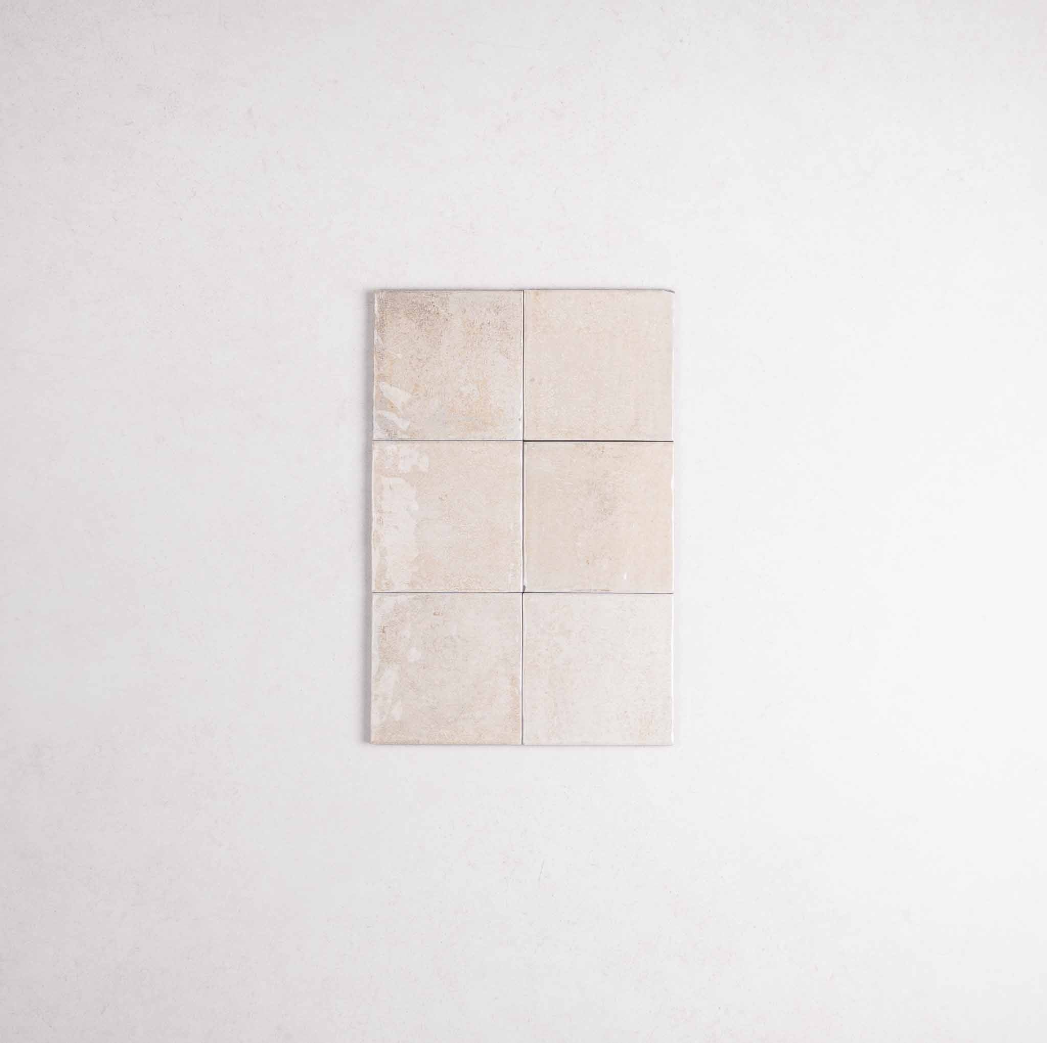 Carrelage Mural Effet Zellige Blanc Cassé Brillant VERTICALE 10x10 cm ...