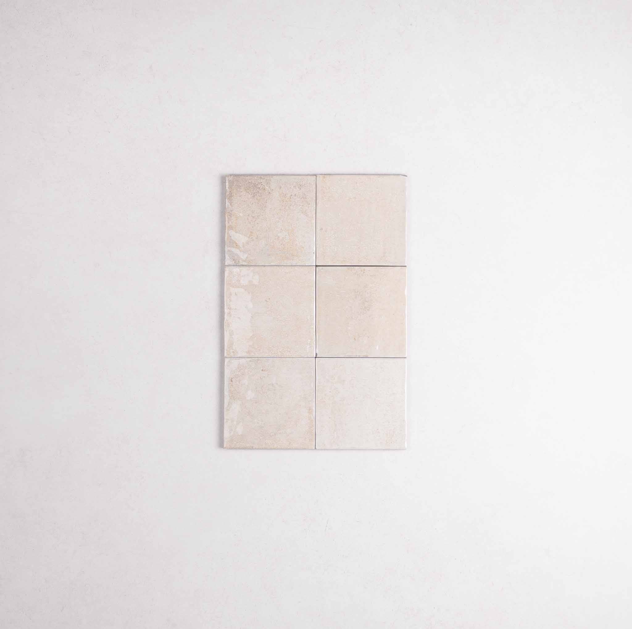 6m² Carrelage Mural Effet Zellige Blanc Cassé Brillant VERTICALE 10x10 cm ...