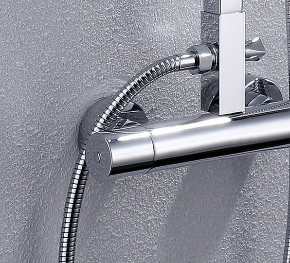 Bernstein Zestaw prysznicowy 8821C Basic termostat - deszczownica 35x35 cm - 4