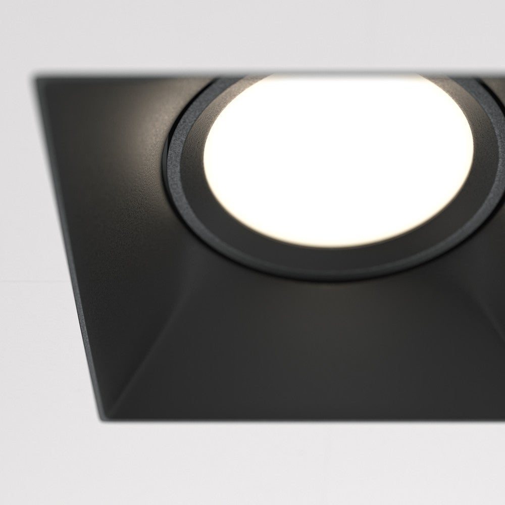 Oprawa sufitowa wpuszczana podtynkowa Dot czarna 1xGU10x50W kwadratowa IP20 wym: 4,2 x 9 x 11,2 cm aluminium Maytoni - 4