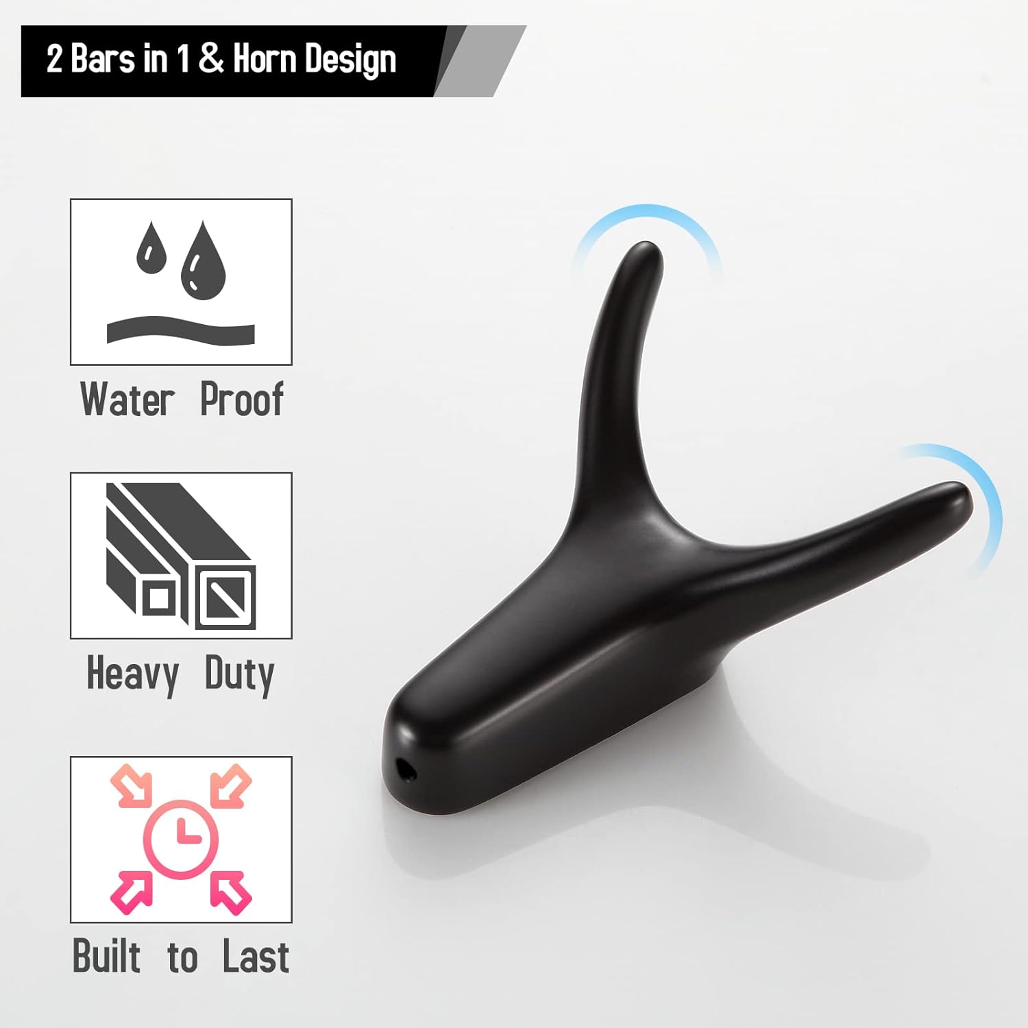 3 pojedyncze czarne wieszaki Nordic, haczyki ścienne, szafki do przedpokoju, szafki na buty, haczyki do szatni