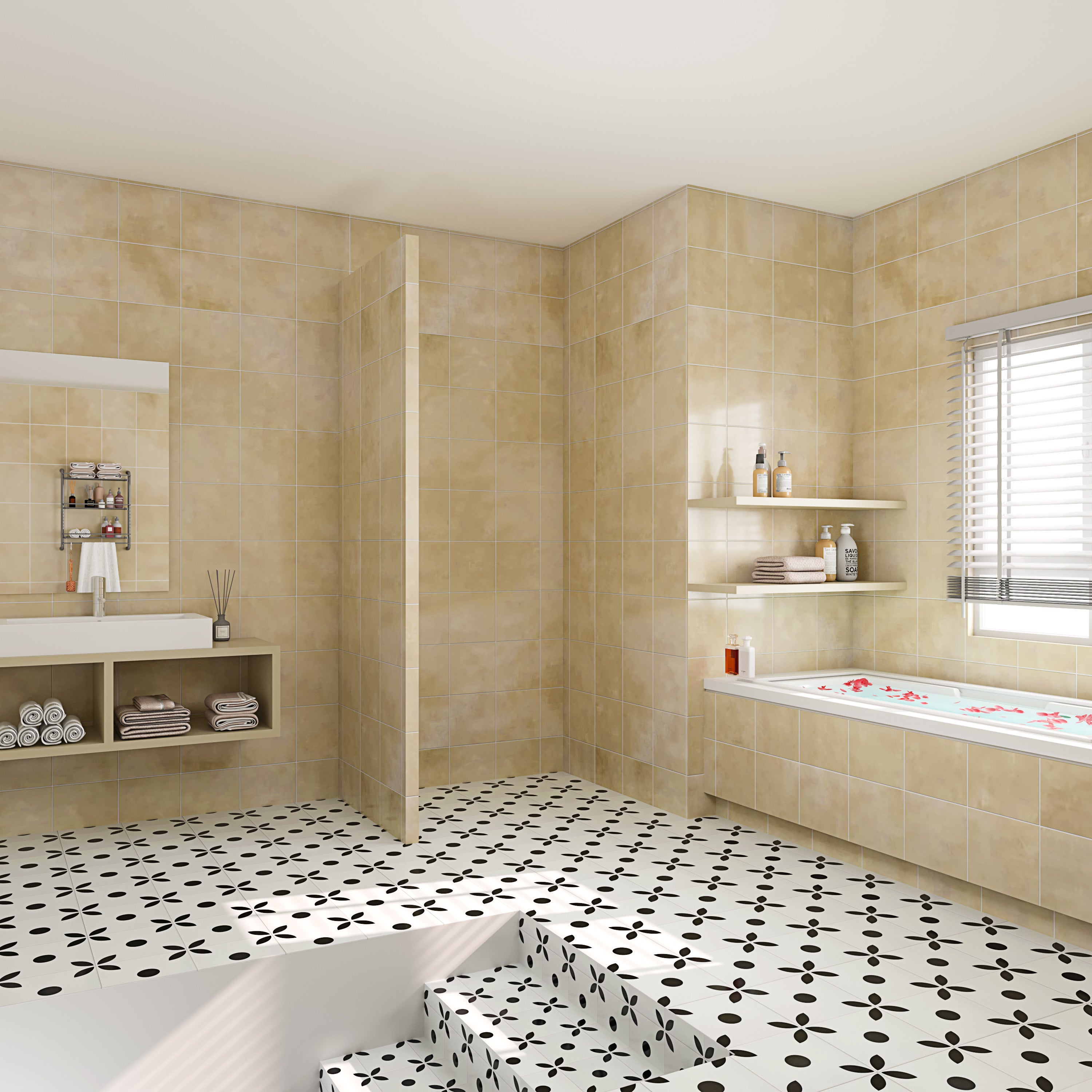 Panneau de construction à carreler - 250 x 60cm - Ép.25mm - 1 pièce - Panneau à carreler - Protection contre l'humidité - 2