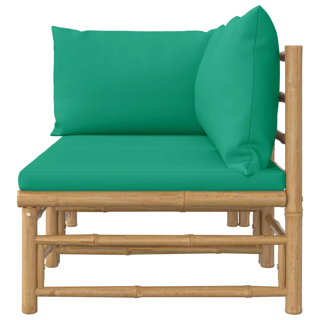 Salon bas de jardin en Polyester Vert 2 personnes - 4