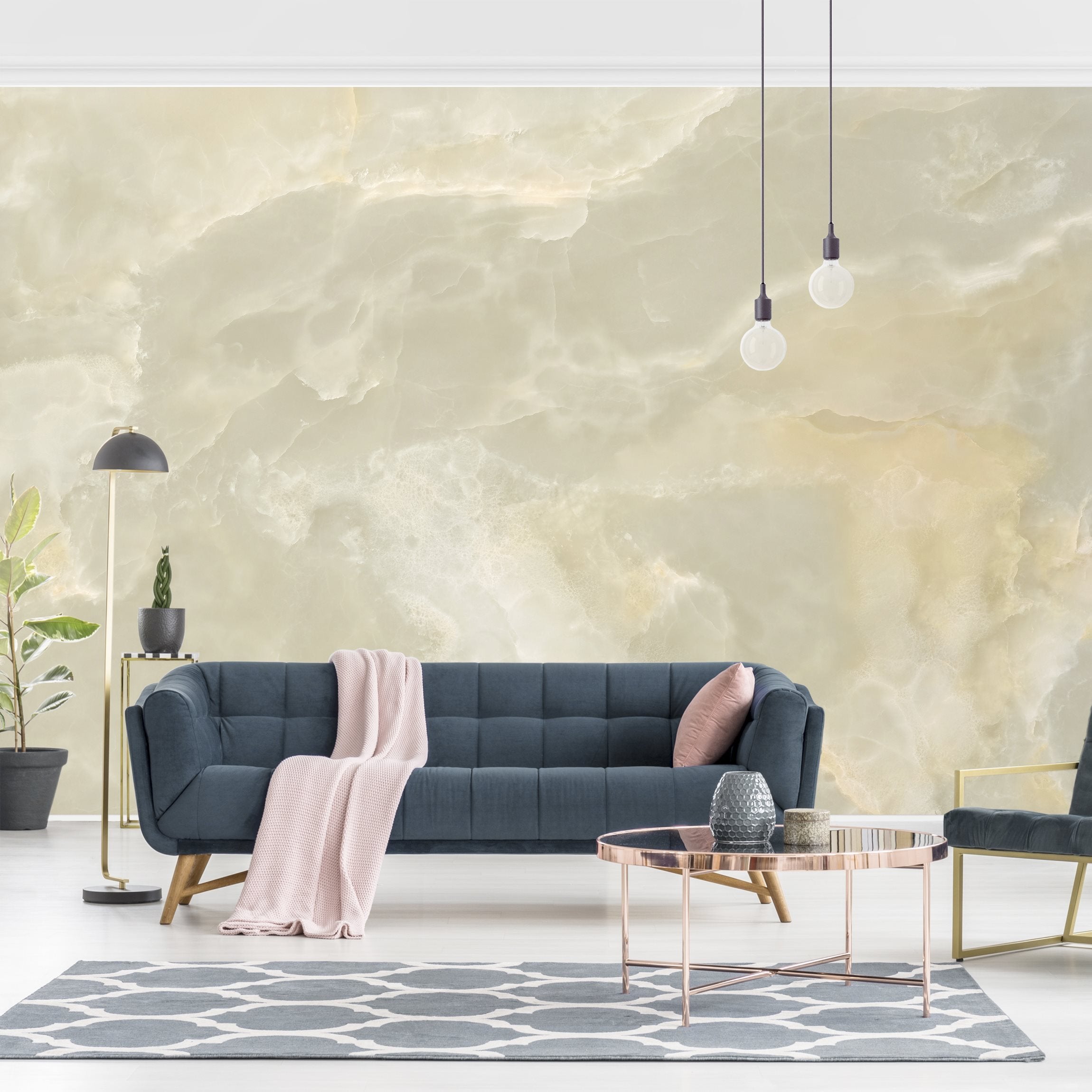 Papel pintado fotomural mármol 3d estampado imitación piedra 80 - salón dormitorio cocina pasillo - tnt 288 x 190 cm premium