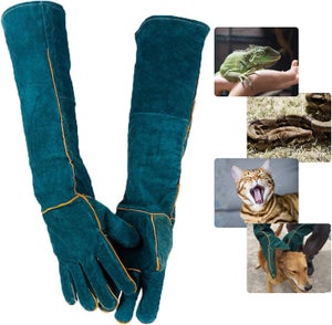 Paire De Gants De Protection Anti-morsures Pour Animaux - Renforcés, Pour Toilettage, Alimentation, Lavage De Chiens/chats