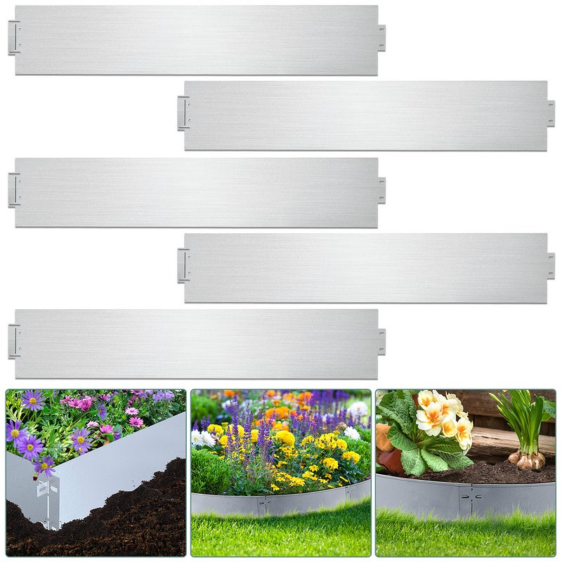 Bundle] Bordure Per Aiuole Ultra Starke In Alluminio 10-14-24cm - Foto 2