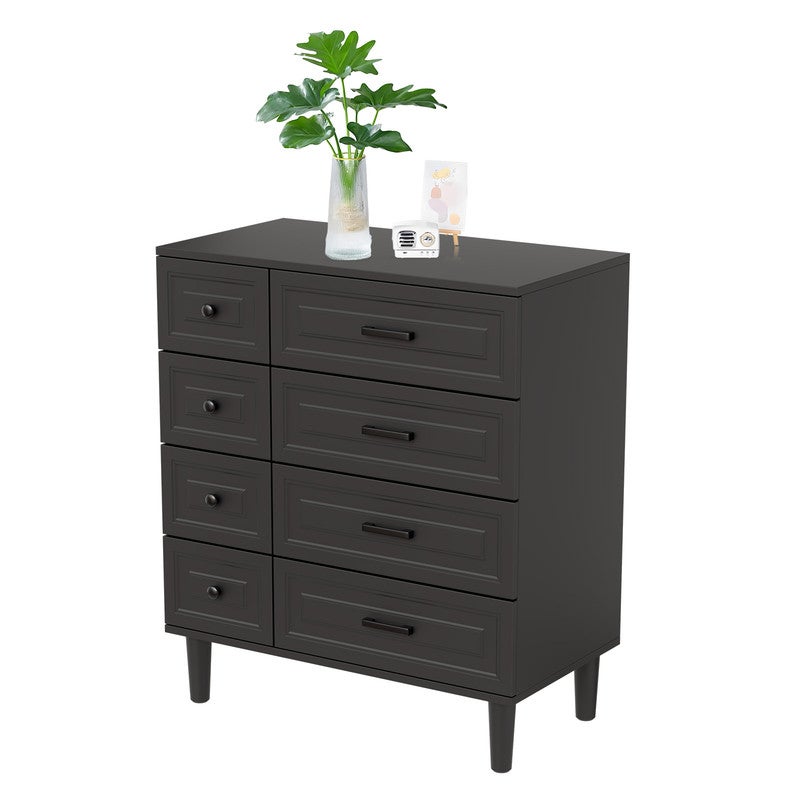 HOMAVO Commode 74 x 87 cm – Meuble de Rangement Moderne avec 8 Tiroirs Spacieux et Surface Mélaminée Durable - 5