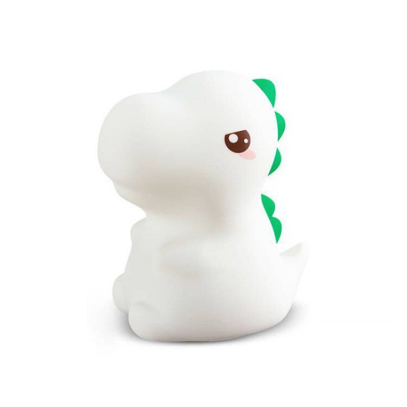 Przenośna i ładowalna lampka nocna w kształcie dinozaura dla dziecka/niemowlęcia (1 sztuka), 7 kolorów światła, lampka nocna, kawaii dekoracja do pok