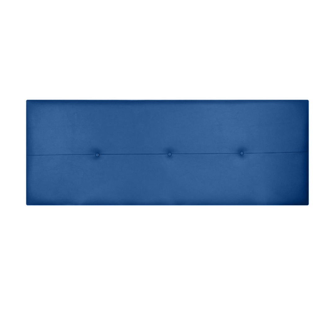Cabecero tapizado Costa 4 - 145 cm Azul | Leroy Merlin