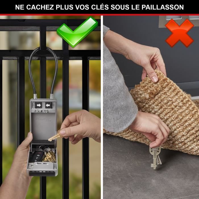 Coffre-fort pour Clés Master Lock A accrocher 19,6 x 7,6 x 5,6 cm Aluminium - 5
