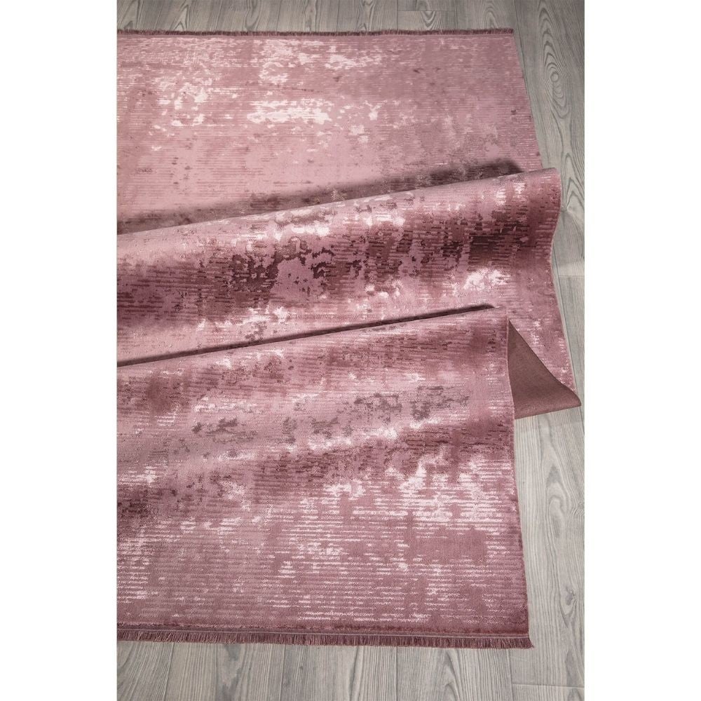 Tappeto antiscivolo vintage bambù 120x180 colore rosa - 2