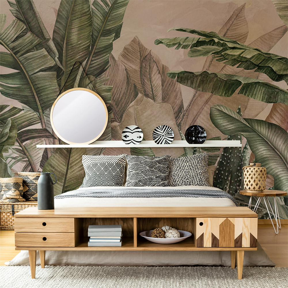 Mural vinílico autoadhesivo,texturizado, impermeable y con tintas ecológicas. amazonia 385x260