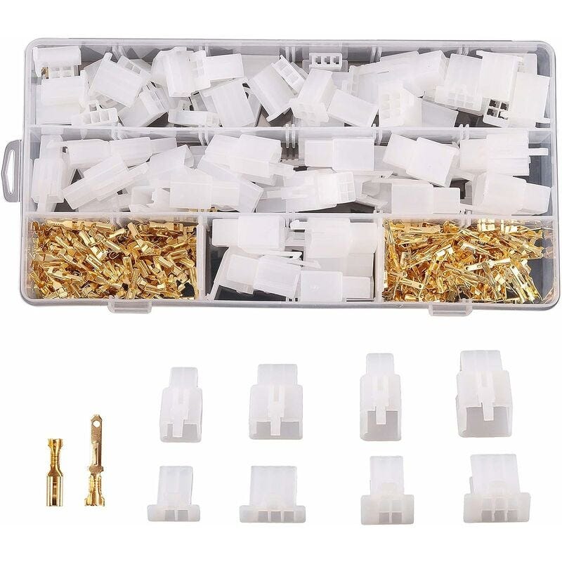 Ewwtrey Connettori Elettrici, 200 Pezzi Morsetti Elettrici Assortiti Isolati Capocorda con Ewwtrey Connettori Elettrici, 200 Pezzi Morsetti Elettrici Assortiti Isolati Capocorda con