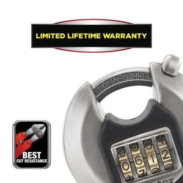 Cadenas Disque Excell en acier inoxydable 70mm - Master Lock M40EURDNUM - 4