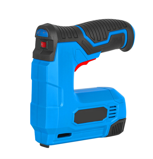 Pistola Sparachiodi A Batteria, Con 2 Batterie 2000 MAh E 6000 Chiodi, 3 Velocità, Per Fai-da-te