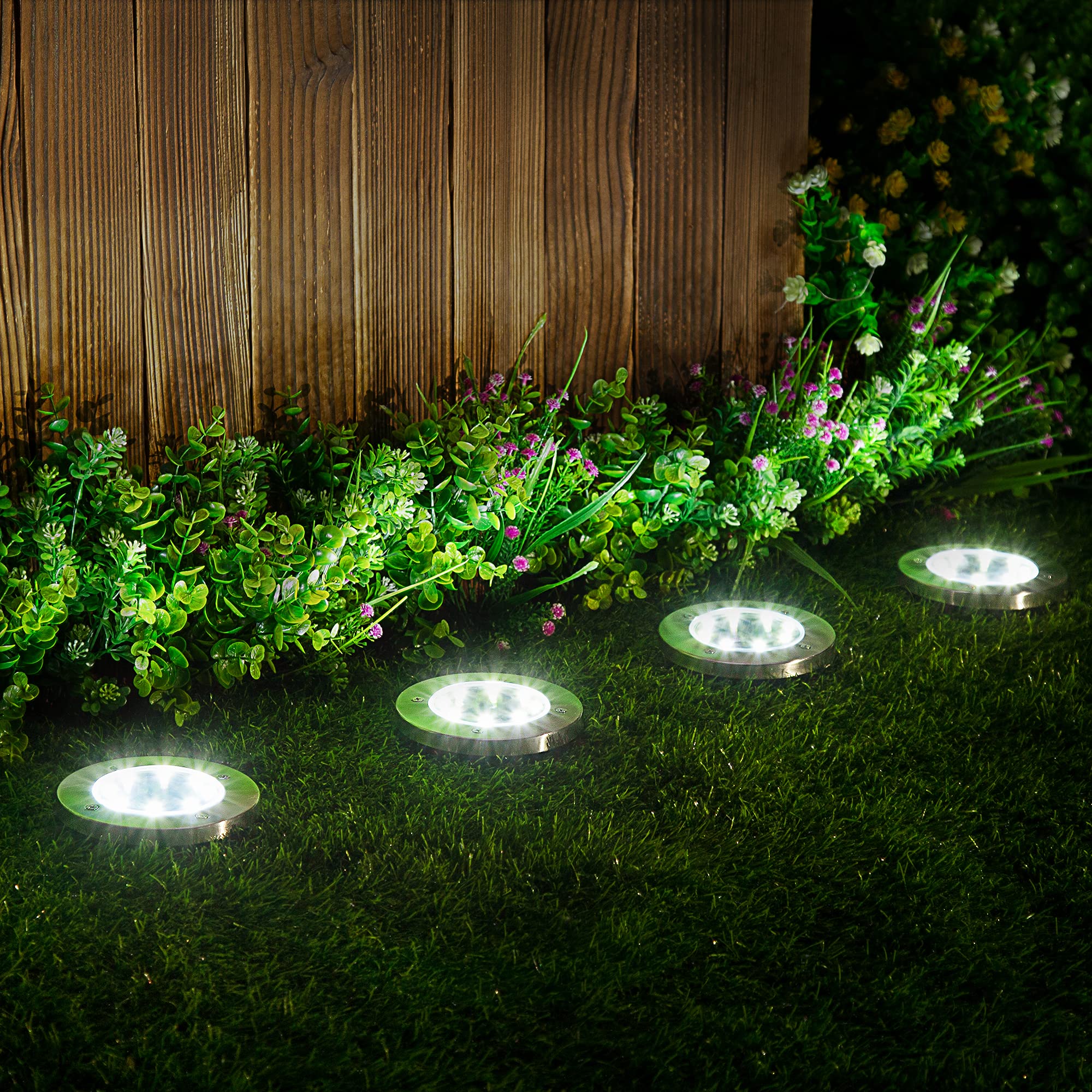 Luci solari da giardino per esterni, 17 m, 100 LED, impermeabili