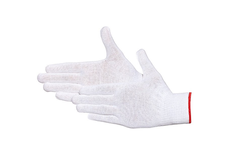 Jah 1092 Guanti In Cotone Sottile – 12 Paia, Bianchi, Taglia 12, Certificati Oekotex 100, Per Alimenti