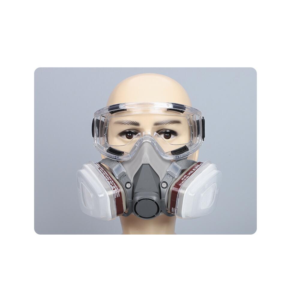 KN95 Masque Respiratoire Intégral Avec Filtres, Masque Anti-Poussière En Aérosol De Peinture Réutilisable, Idéal Pour Polissage,Soudure,Graffiti - 3