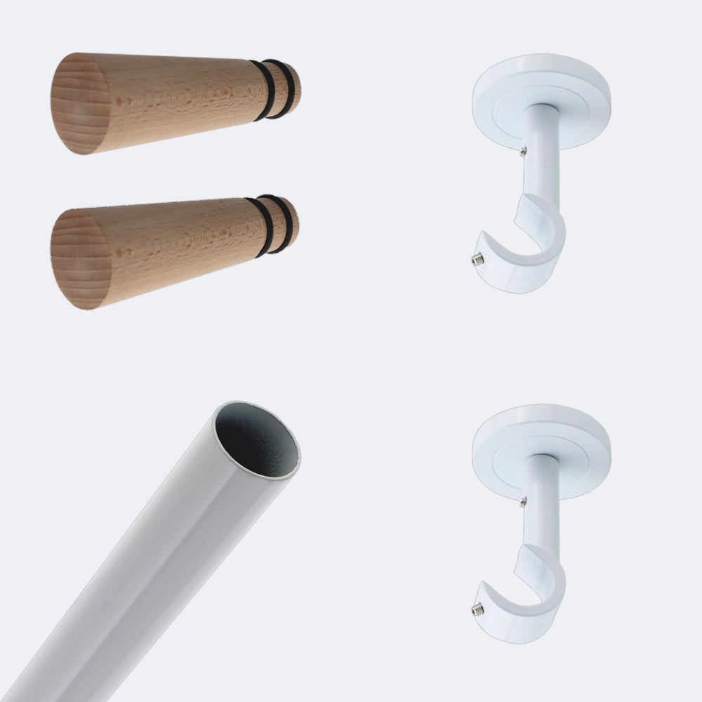 Kit De Tringle Rideau Extensible  L120 - L210 Cm / D19 Mm  Retro Bronze 139004