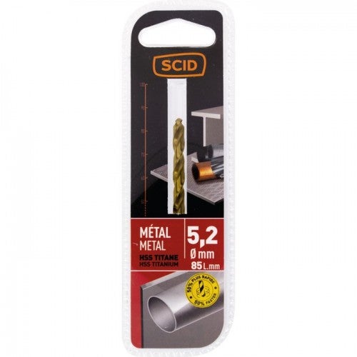 Foret Mèche HSS Cobalt 5,2 Mm X 85 Mm Pour Métaux Très Durs - Marque SCI, Neuf, Qualité Intensive