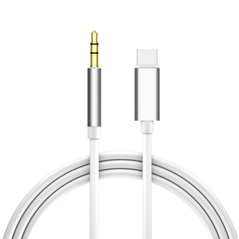 Cavo USB-C A Jack 3,5 Mm Per IPhone 15 E Galaxy S24 | Adattatore Audio AUX Per Auto E Cuffie | Bianco 1m
