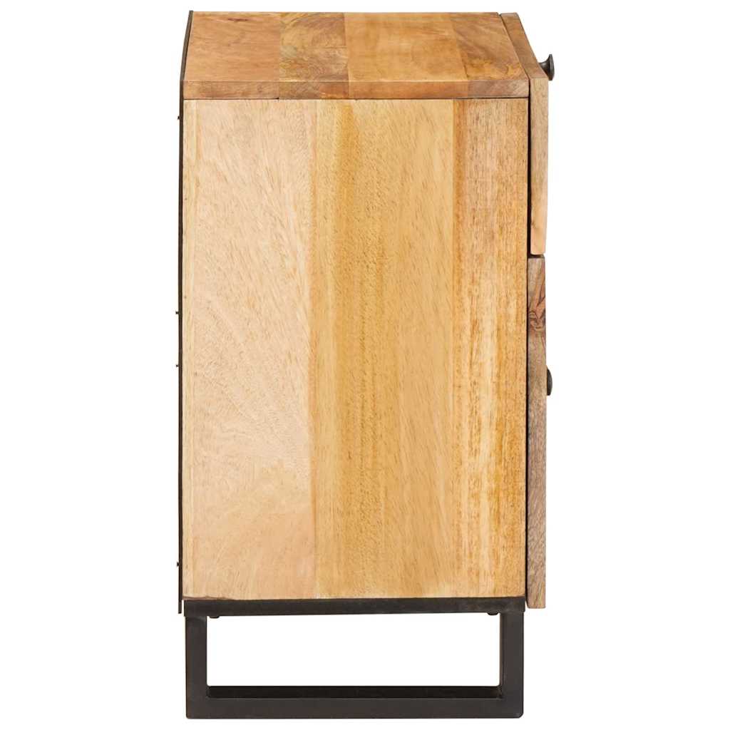 Cabinet de chevet Naturel 50 x 33 x 60 cm Bois de mangue massif vidaXL - 5
