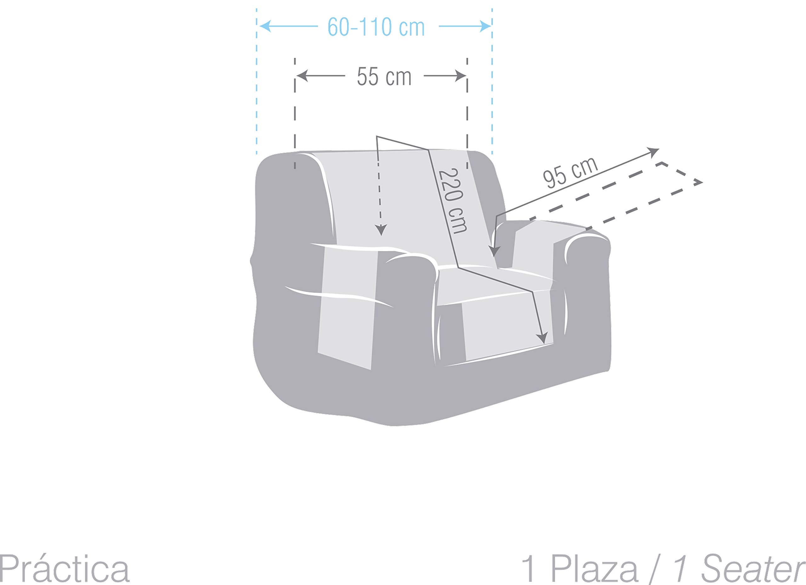 Eysa Italia Constanza Salvapoltrona, Cotone, Lino, 55 cm/1 Posto - 3