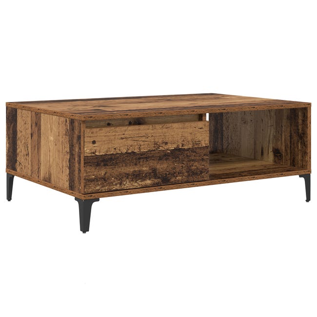 vidaXL Tavolino da Salotto Legno Antico 60x50x36,5cm Legno Multistrato vidaXL Tavolino da Salotto Legno Antico 60x50x36,5cm Legno Multistrato