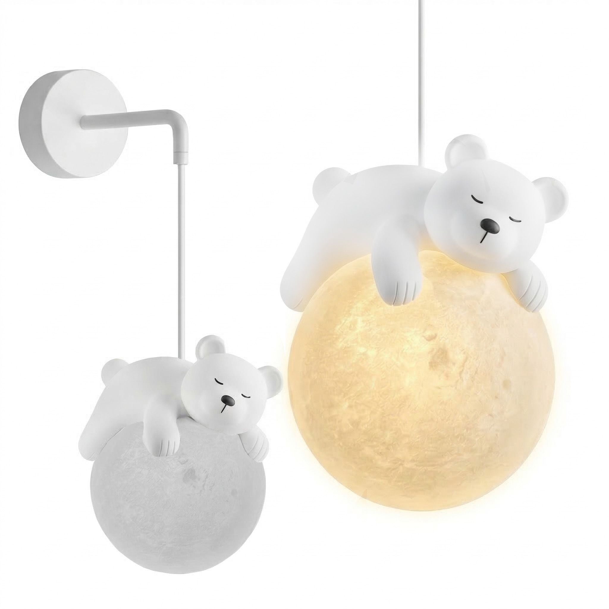 Toolight Lampă De Perete Aplică White Bear G161-1w