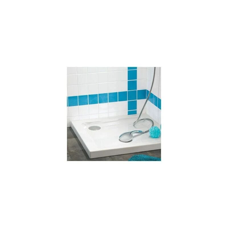 Bonde de douche extra-plate dôme abs 30720138, blanc - 2