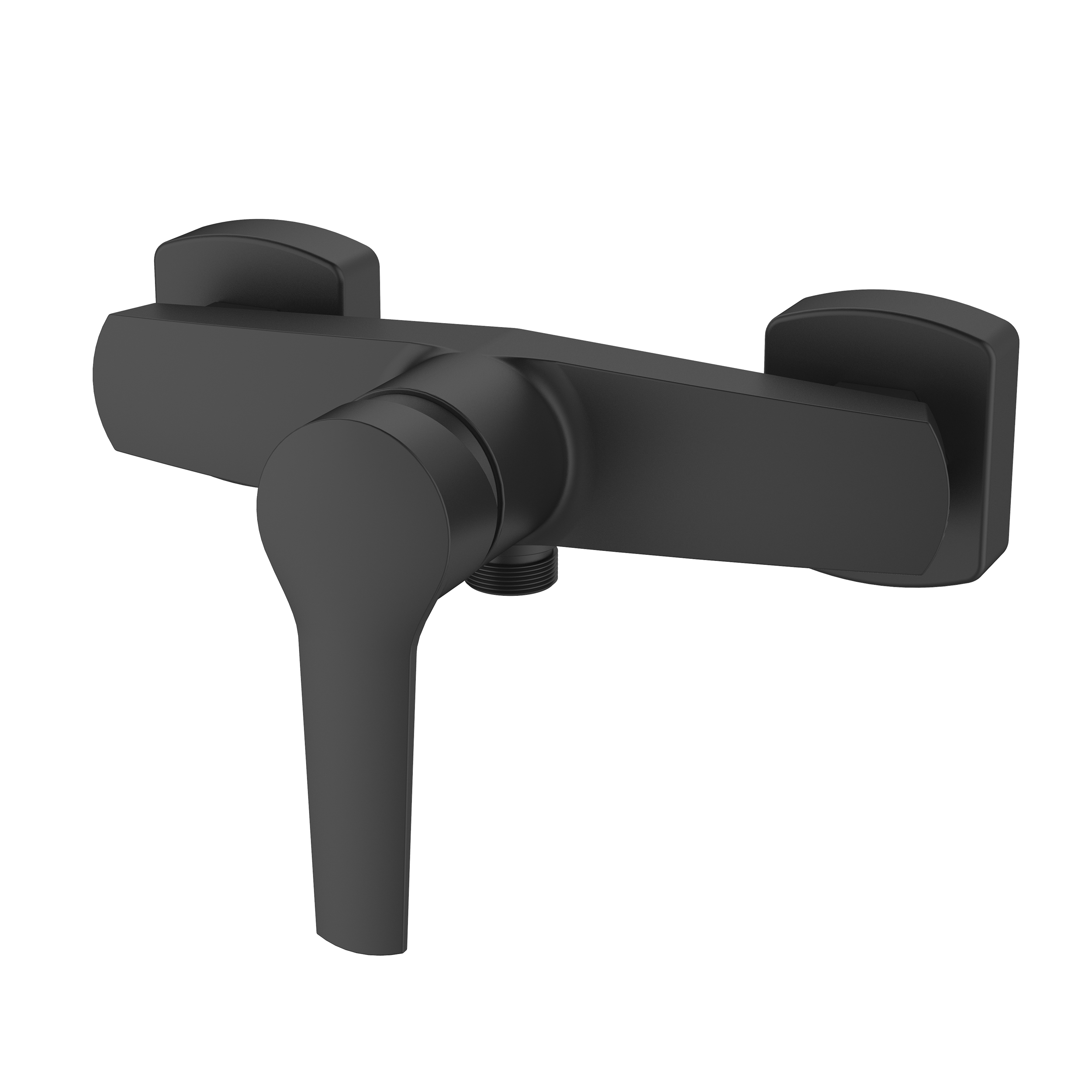 Bateria Prysznicowa Natryskowa Ścienna Kran do Prysznica INVENA Fira Czarna