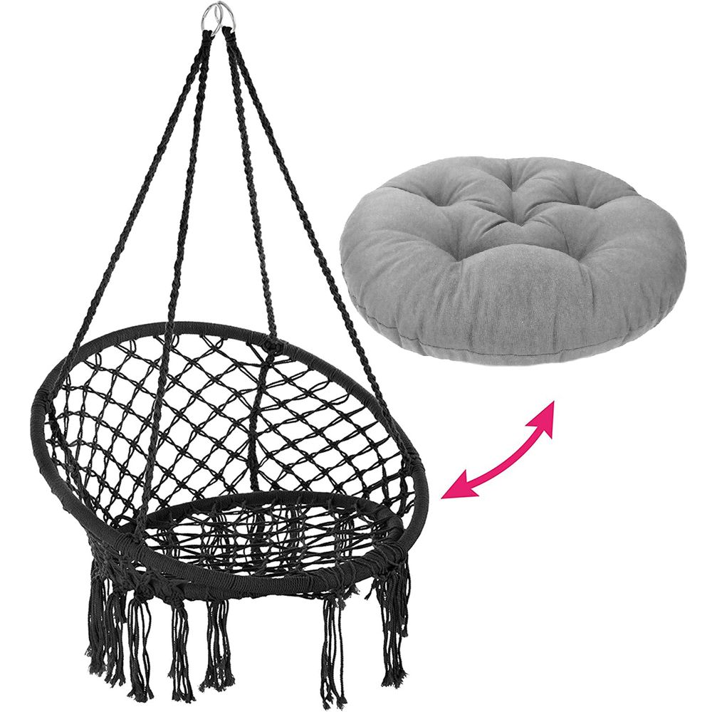 Cadeira Suspensa De Jardim Tutumi 490129A Black - 62x33x142cm - 3
