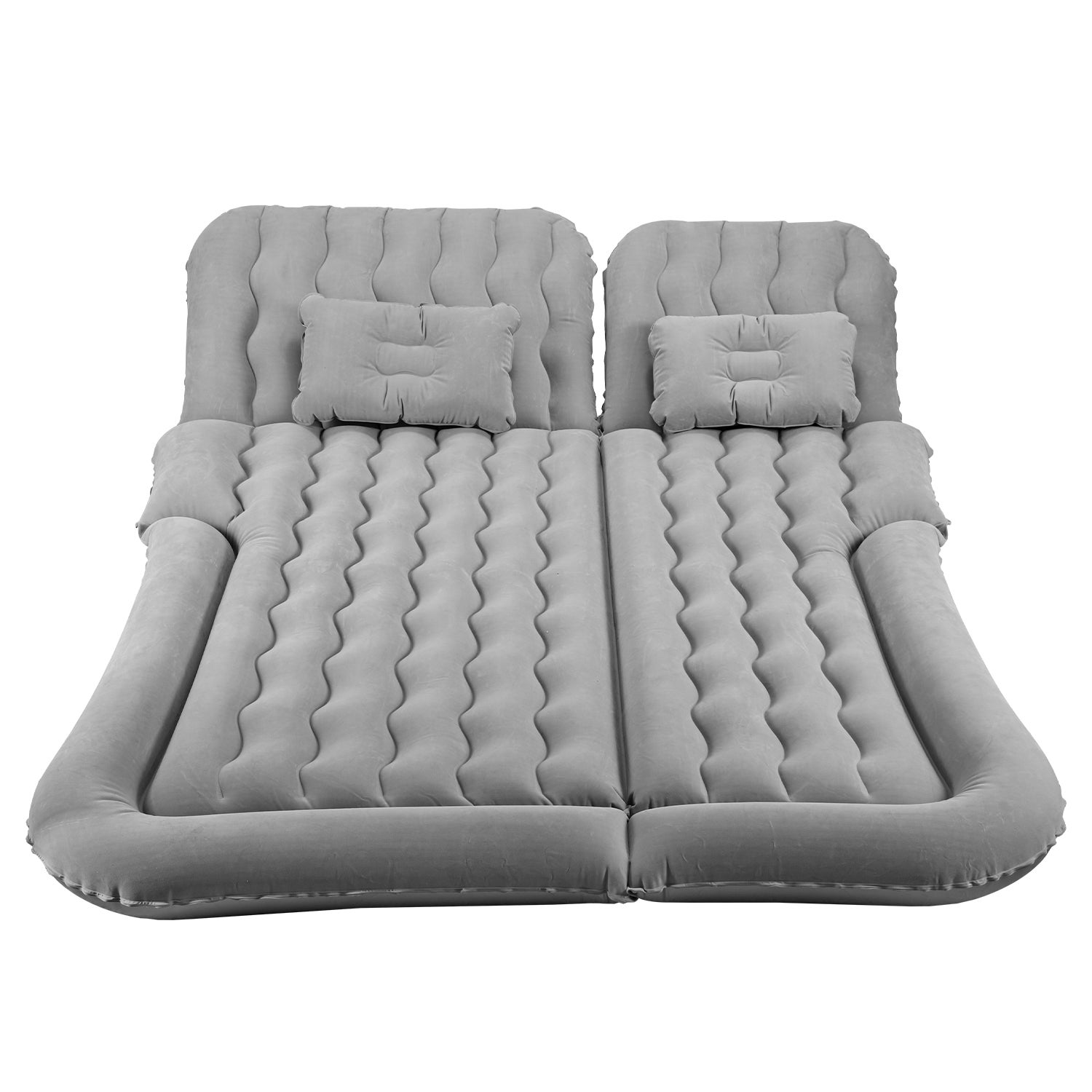 Matelas Gonflable De Couleur Grise Kit Complet De Lit De Voiture Avec Pompe A Air Electrique Et Oreillers Gonflables Co151
