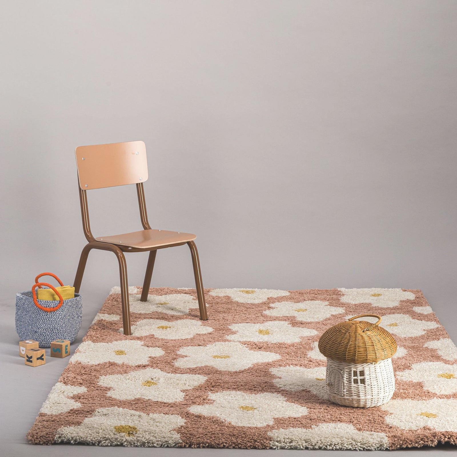 Tapis enfant épais et confortable FLEURS 120 x 170 cm - 2