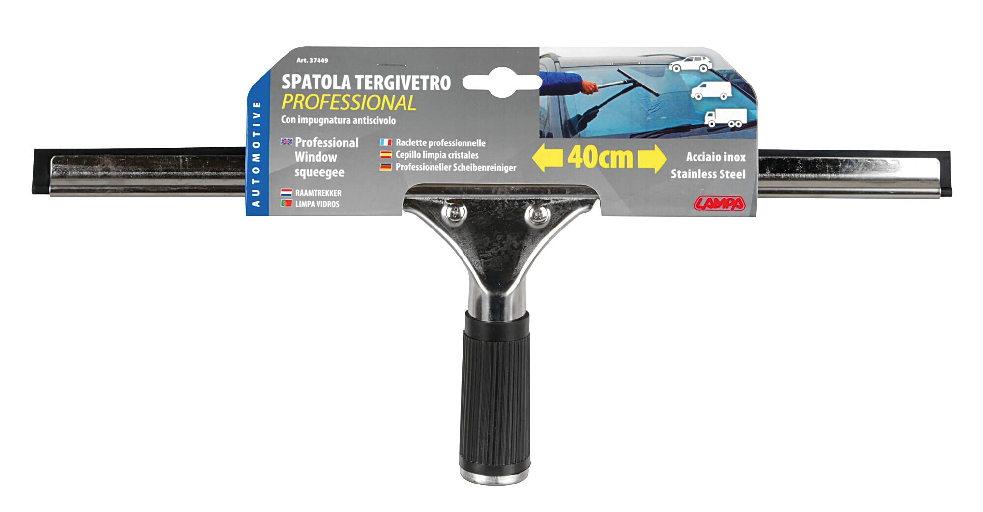 ZDNT 2 Pezzi Tergivetro in Acciaio Inox,Tergivetro per Doccia,Tergipavimento Finestre,Lavavetri Spazzola Bagno per Pulire e Asciuga Vetri, Piastrelle, Finestre,Bagno,Strumento di Pulizia 30CM