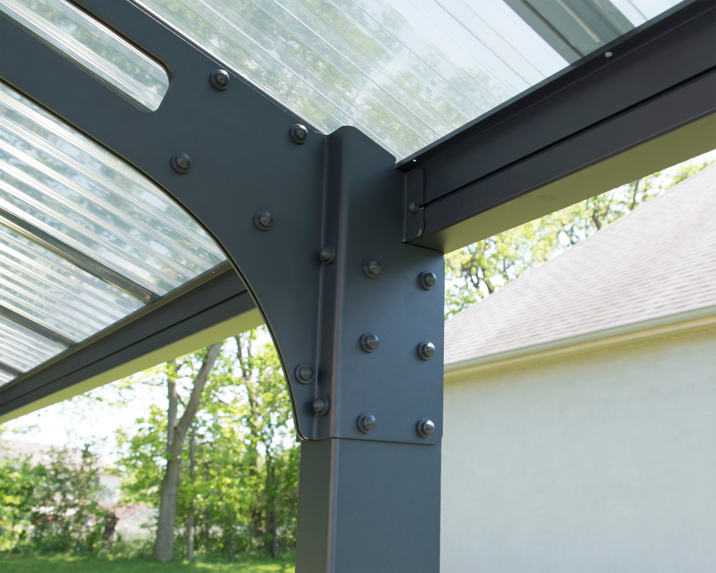 Carport Double Arizona Wave 4,95 x 5,78 m Gris Canopia - 5