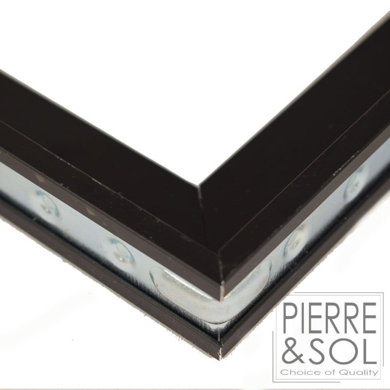 VER-BLACK - Cadre de paillasson en aluminium NOIR - 600 x 400 mm 26 mm - 5