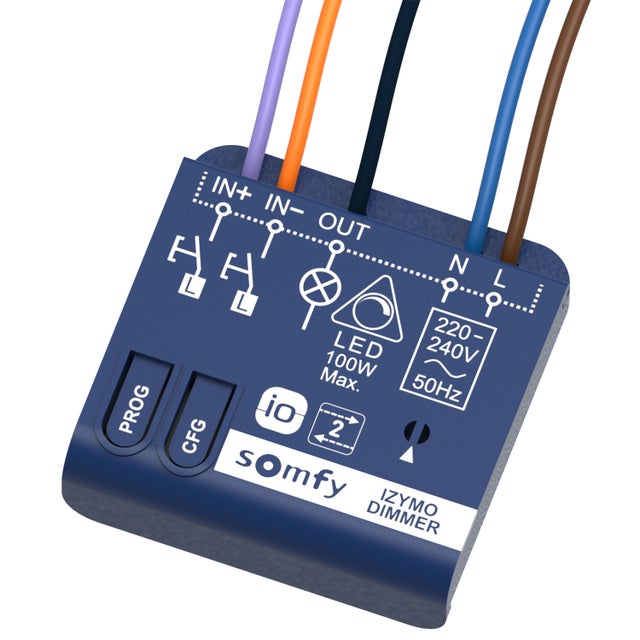 Somfy - Micro-récepteur d'éclairage avec variation IZYMO - Technologie io-homecontrol