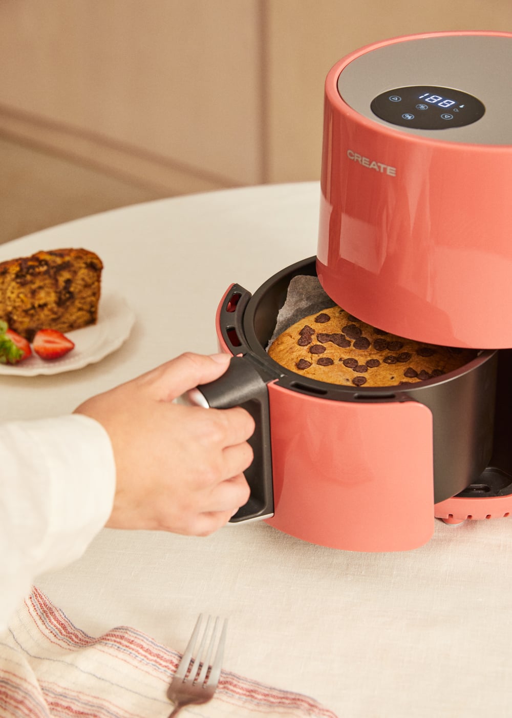 CREATE - AIR FRYER - Frytkownica beztłuszczowa 1,5 L - Terracotta - 2