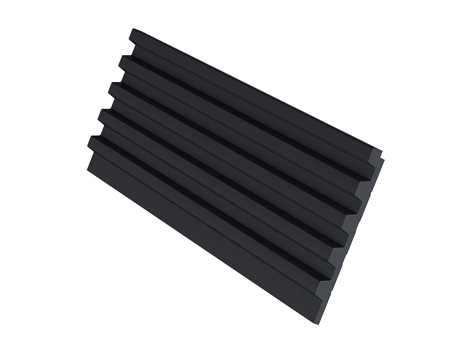 Panel ścienny 3D - Opakowanie 2,83 m² - Czarny - Zestaw 8 sztuk - CLINTON