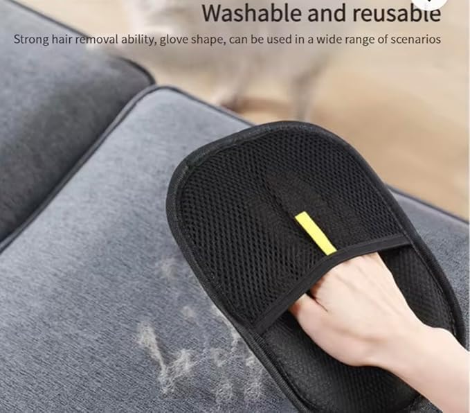 Gants anti-peluches lavables pour enlever les poils d'animaux et les vêtements et meubles réutilisables - 2