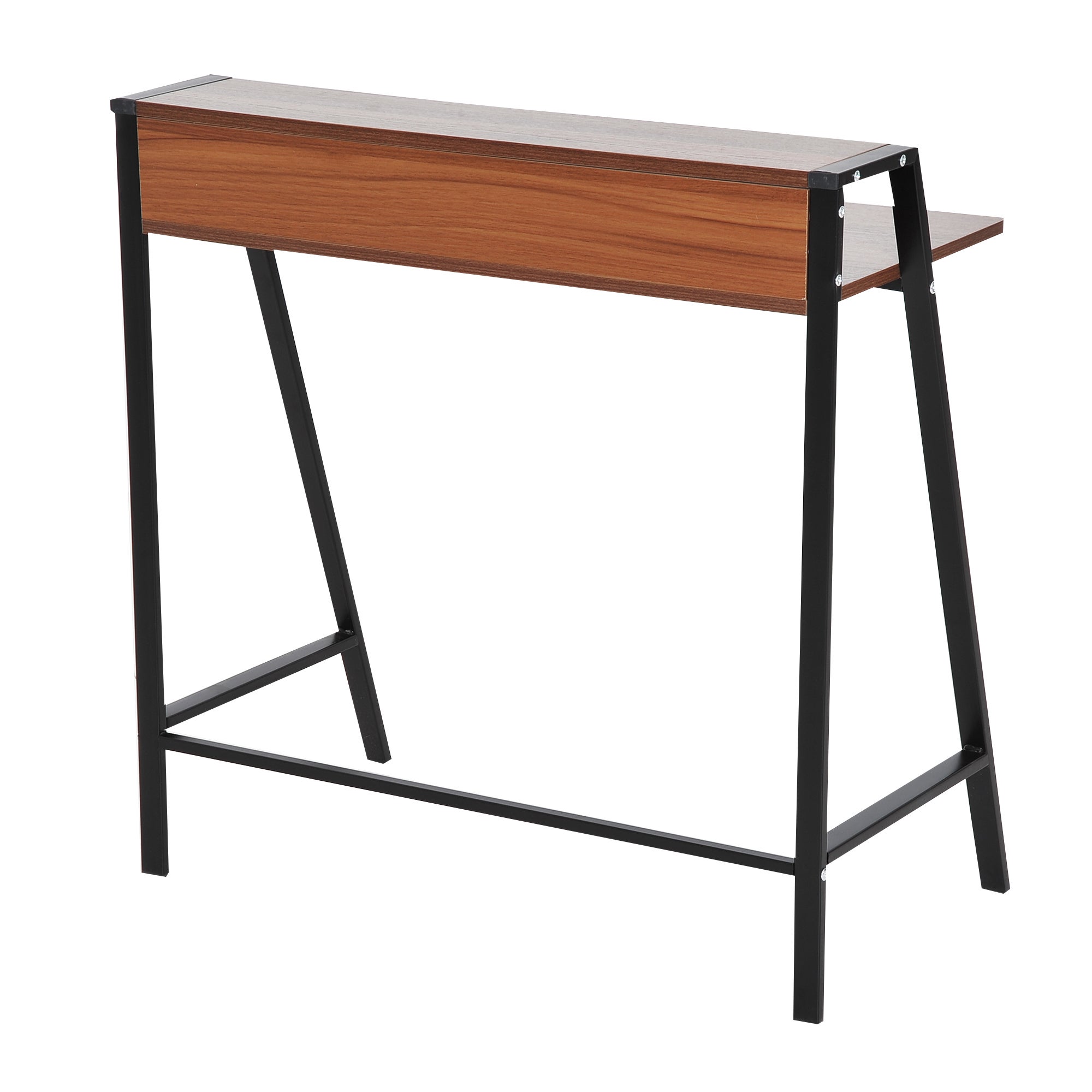 Bureau secrétaire MDF marron HOMCOM - 7