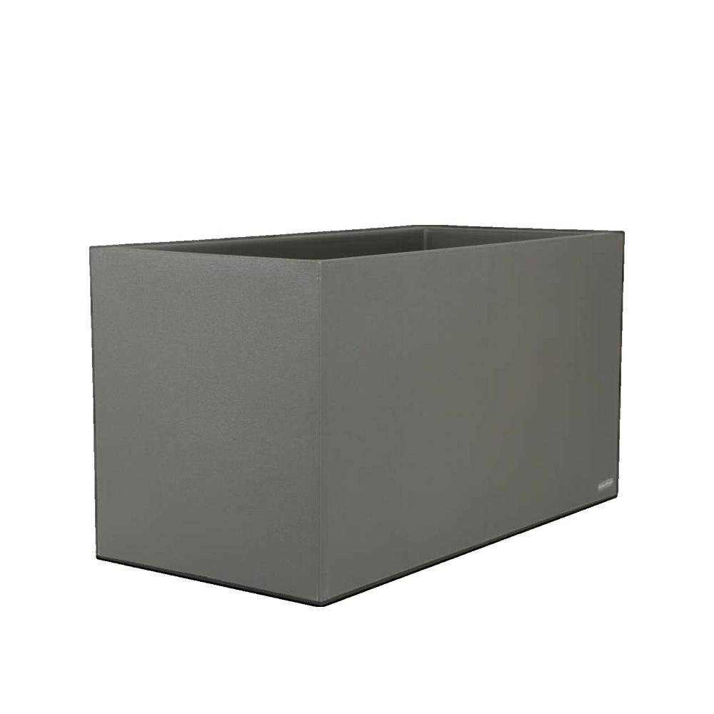 Bac à fleurs GRANIT - 60 x 30 cm - Gris - Riviera - 2
