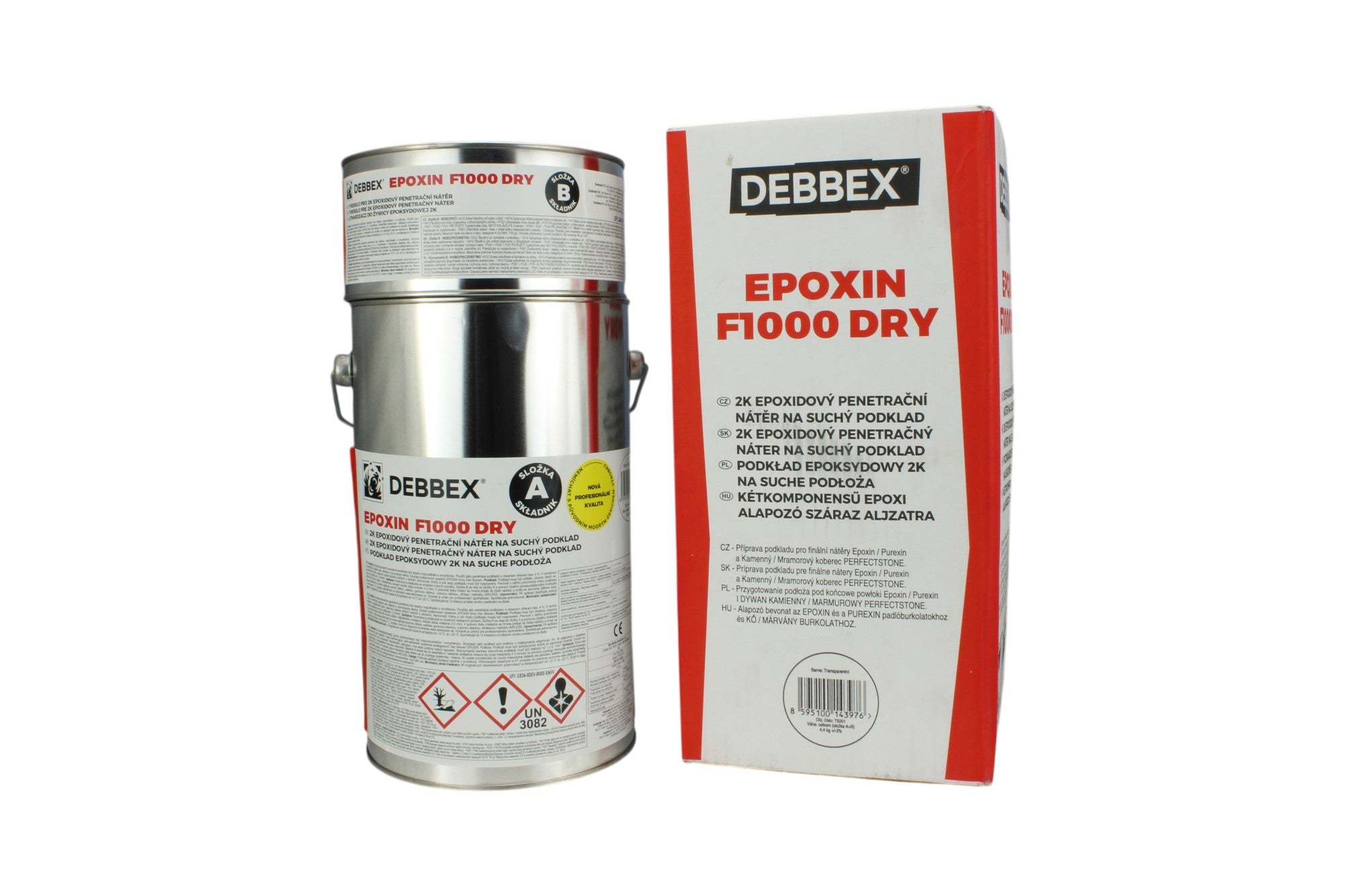 Grunt epoksydowy EPOXIN F1000 DRY do betonu – wewnątrz i na zewnątrz 4,4kg DISTYK